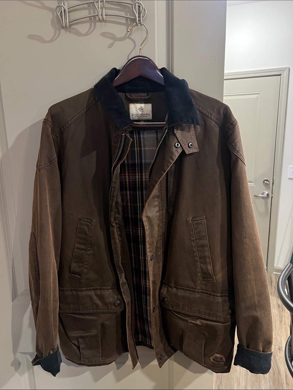 Legendary Whitetails Brown Field Jacket with Dark Contrast Collar